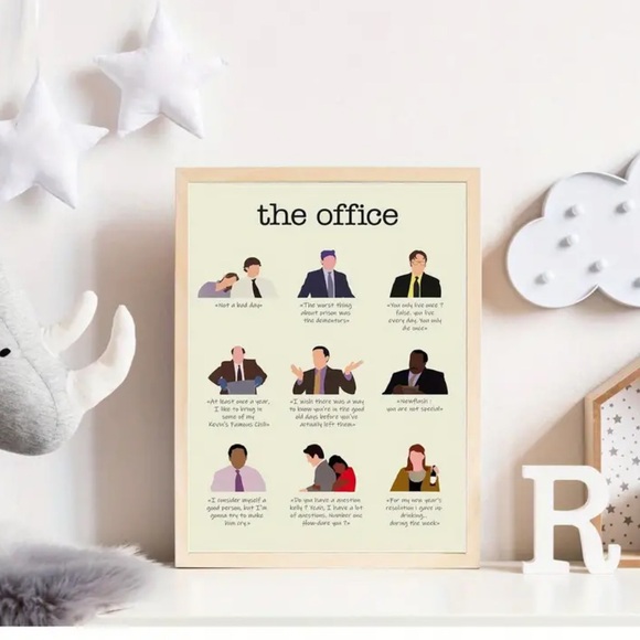 The Office Famous Cast Quotes Canvas Art Print Dunder Mifflin Employees Gift - Picture 2 of 10